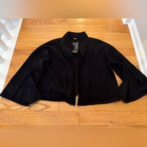NWT Jones NY Cardigan Jacket - Black, Size Large